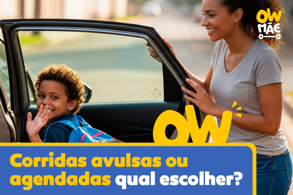 Corridas Avulsas ou Agendadas: Qual a Melhor Opção para o Transporte do Seu Filho?